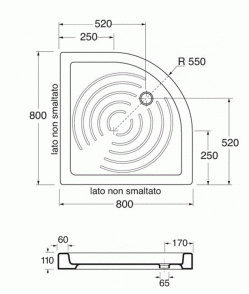 PIATTO DOCCIA 80X80